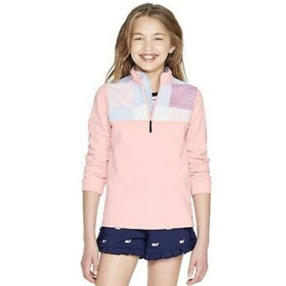 Vineyard Vines Other - Vineyard Vines for Target Girls Pullover Pink Patchwork  NWT